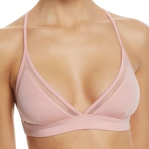 Pj Salvage All Tied Up Racerback Bralette Rose NEW